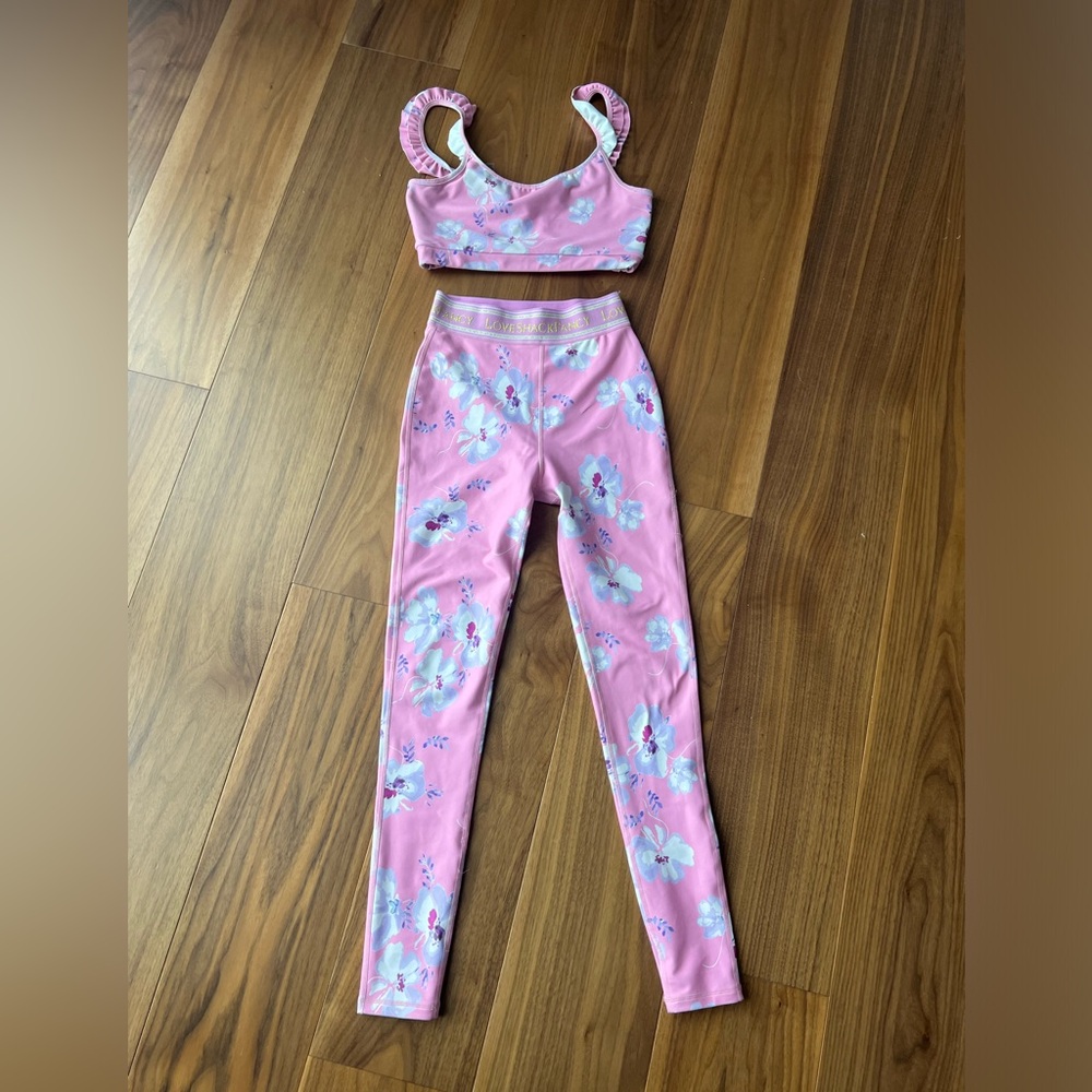 Love Shack Fancy leggings and top XS